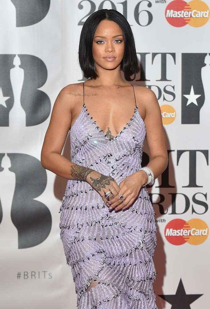 Rihanna;<br>The Brit Awards 2016 - Arrivals