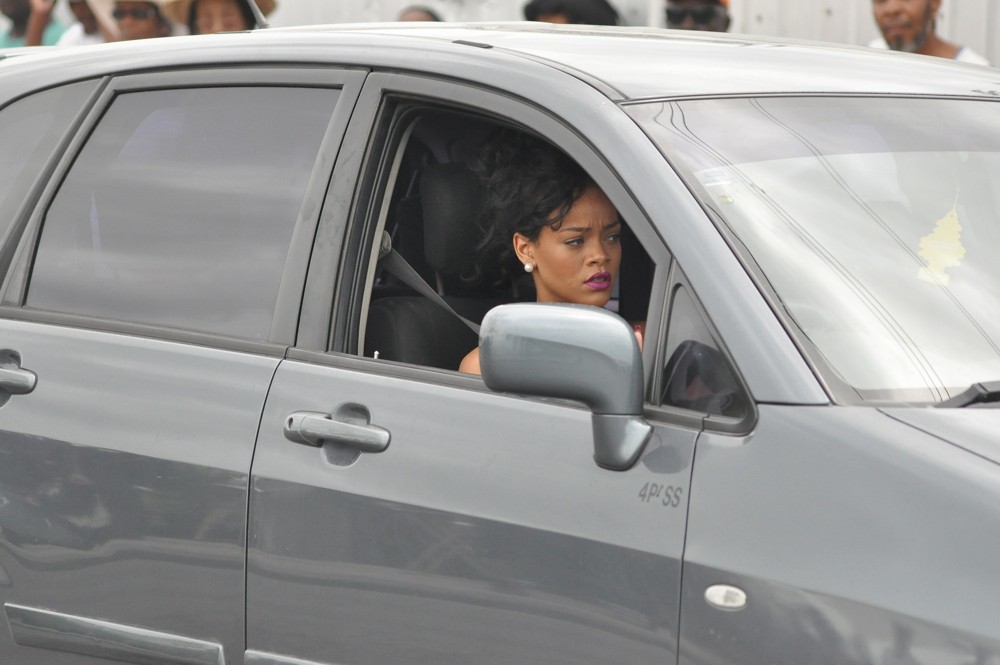 Rihanna;<br>The Funeral of Rihanna's Grandmother Clara Braithwaite