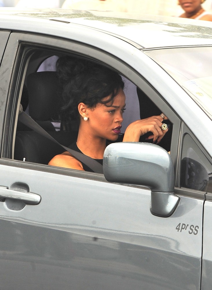 Rihanna;<br>The Funeral of Rihanna's Grandmother Clara Braithwaite