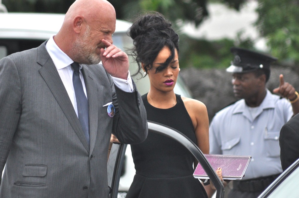 Rihanna;<br>The Funeral of Rihanna's Grandmother Clara Braithwaite