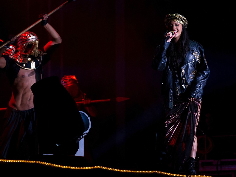 Rihanna;<br>Rihanna Performing at Peace and Love Festival