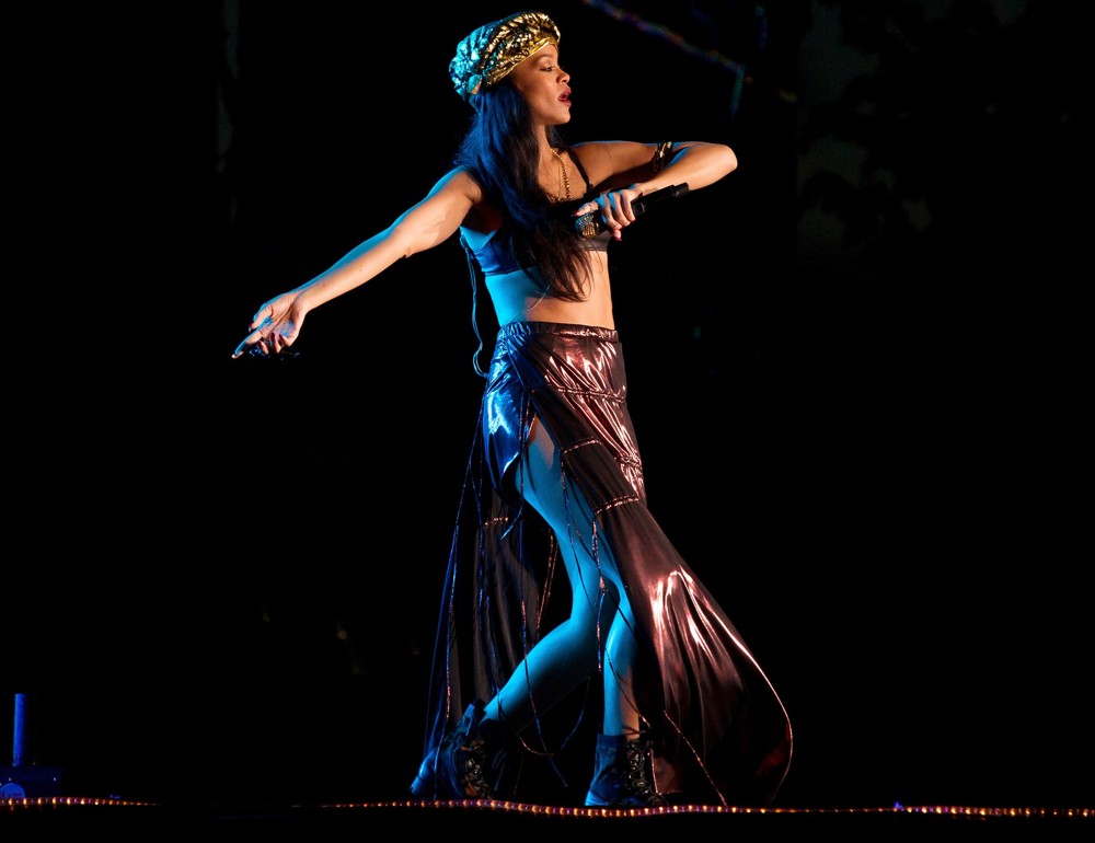 Rihanna;<br>Rihanna Performing at Peace and Love Festival