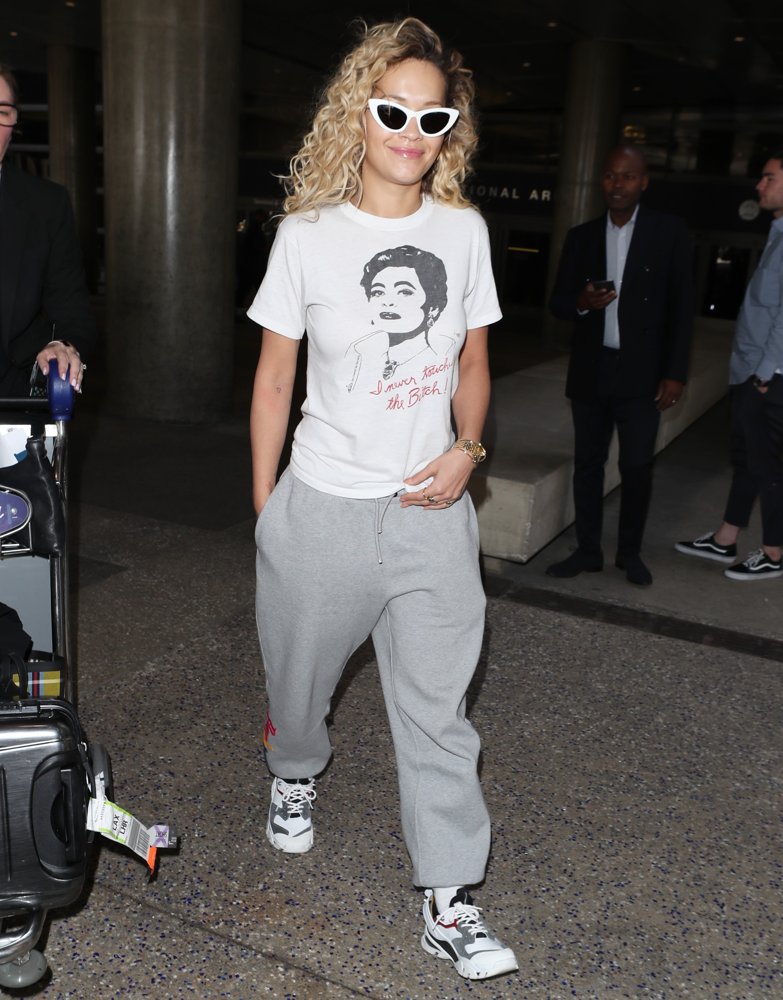 Rita Ora Arrives at LAX