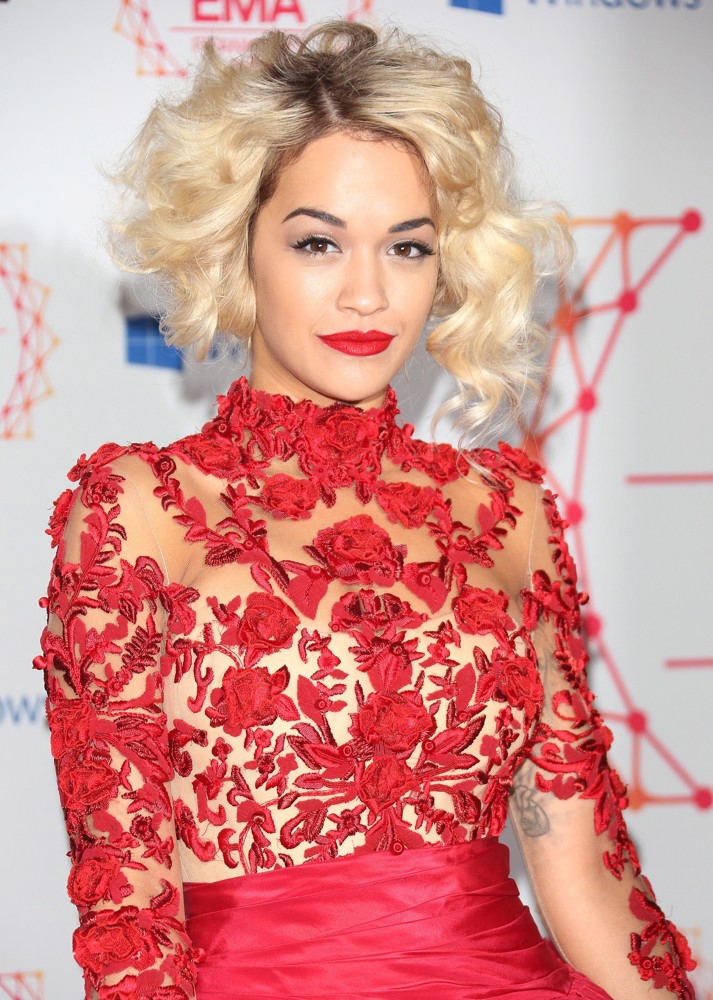 Rita Ora;<br>The MTV EMA's 2012 - Arrivals