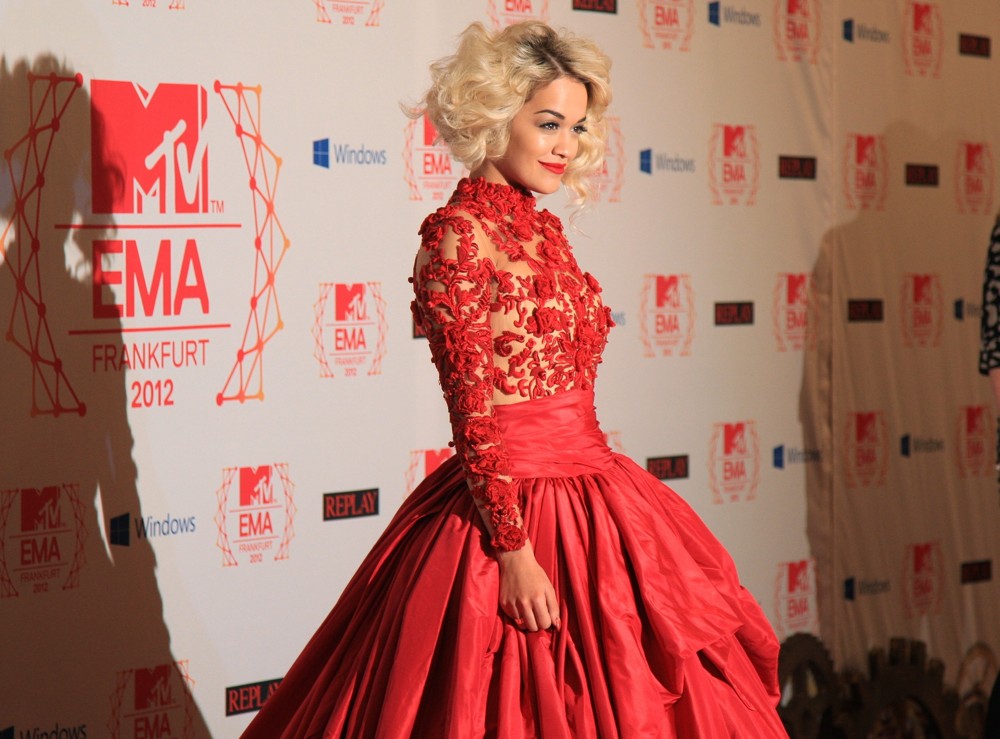 Rita Ora;<br>The MTV EMA's 2012 - Arrivals