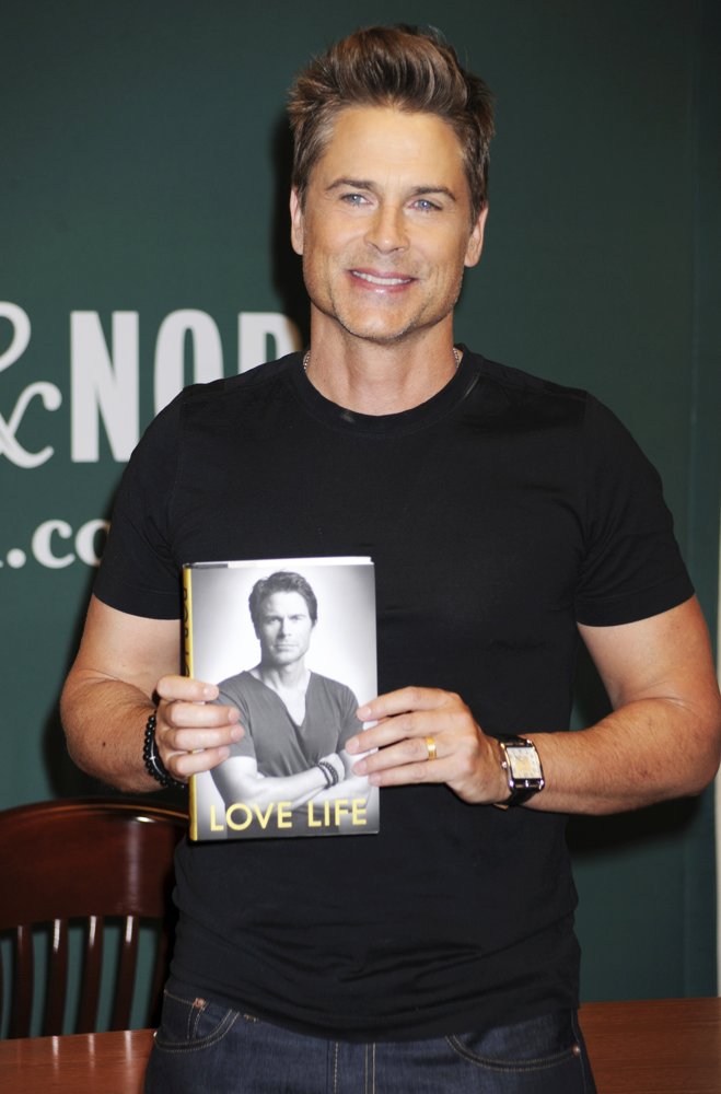 Rob Lowe in Rob Lowe Promotes His Book Love Life.