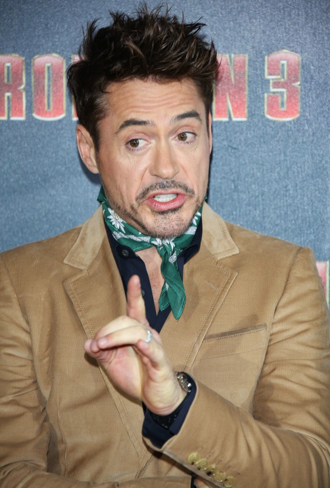 Robert Downey Jr.;<br>Iron Man 3 Photocall