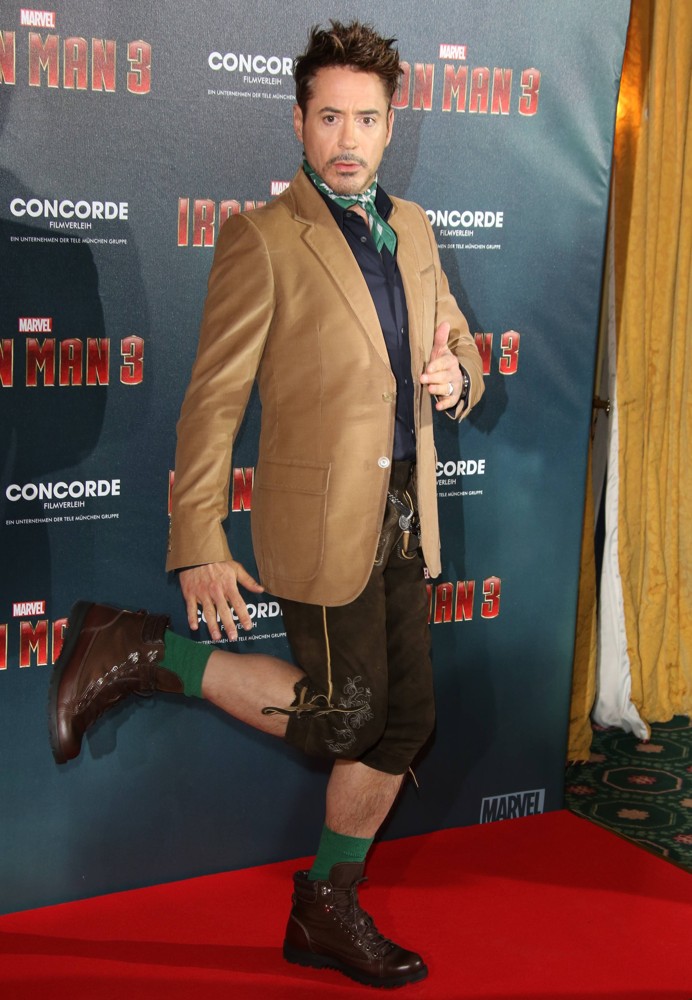 Robert Downey Jr.;<br>Iron Man 3 Photocall