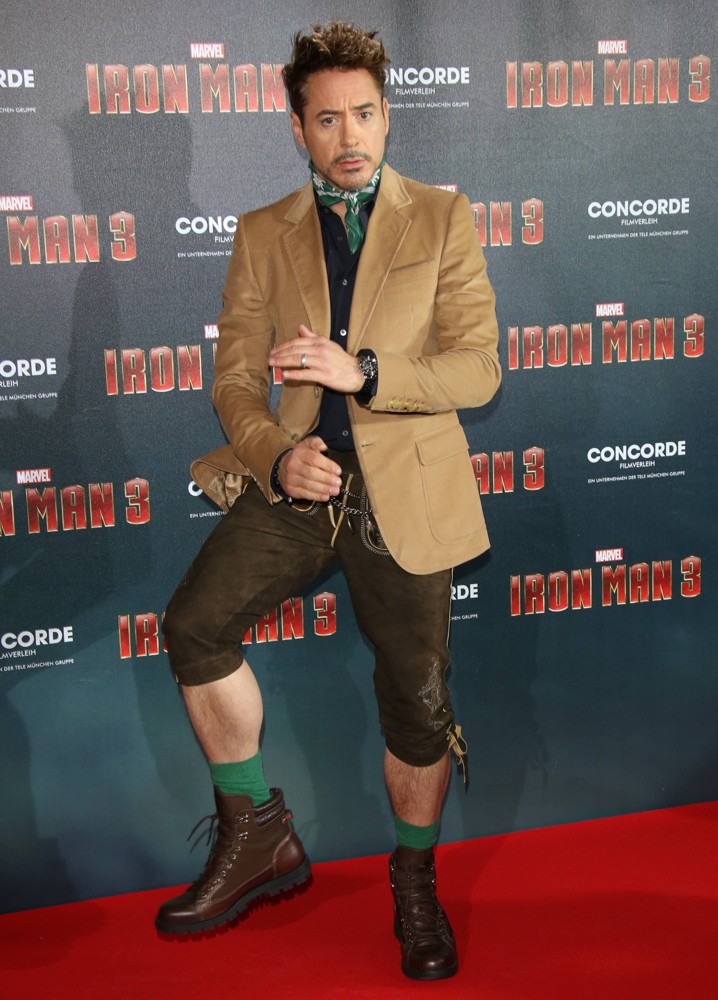 Robert Downey Jr.;<br>Iron Man 3 Photocall