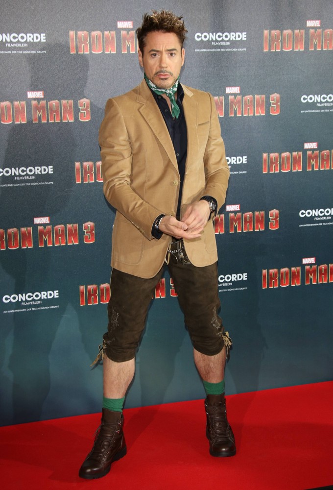 Robert Downey Jr.;<br>Iron Man 3 Photocall