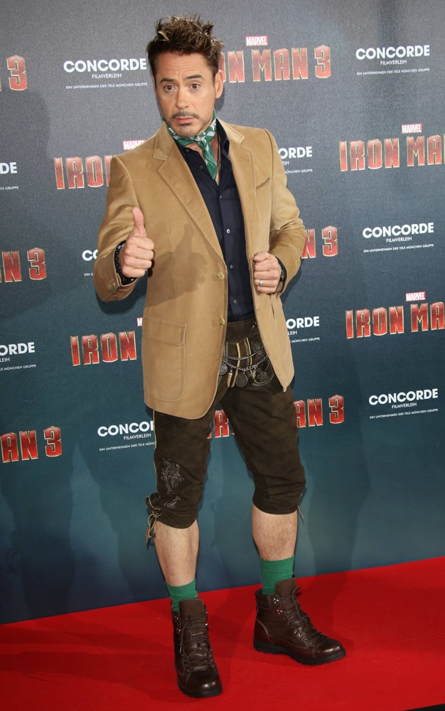 Robert Downey Jr.;<br>Iron Man 3 Photocall