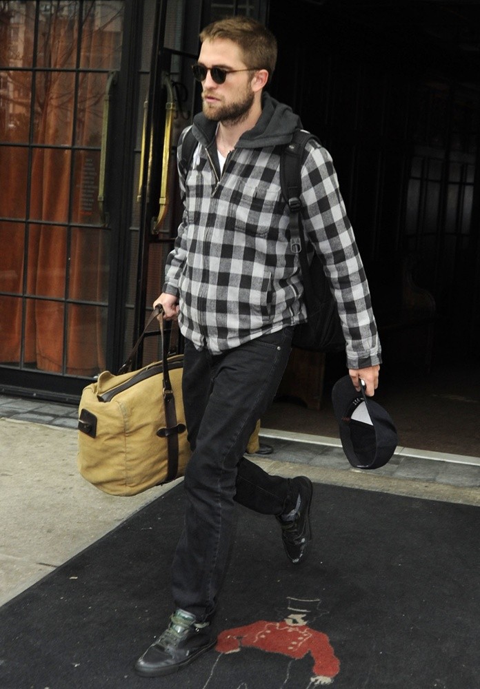 Robert Pattinson;<br>Robert Pattinson Is Seen Leaving Manhattan Hotel