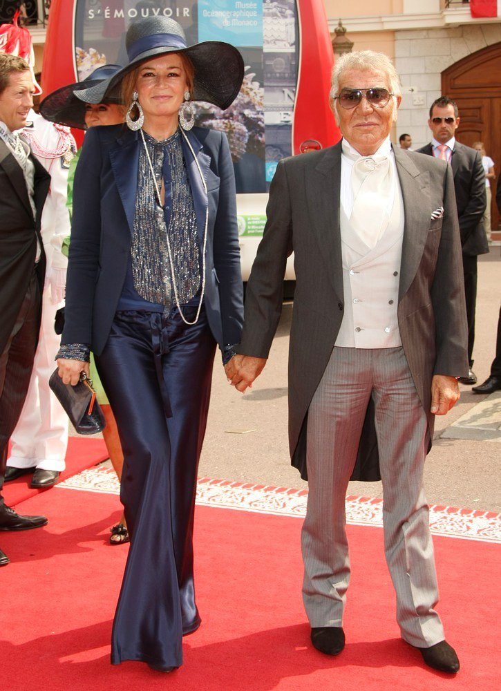 Eva Duringer;Roberto Cavalli;<br>Religious Ceremony of The Royal Wedding of Prince Albert II of Monaco to Charlene Wittstock