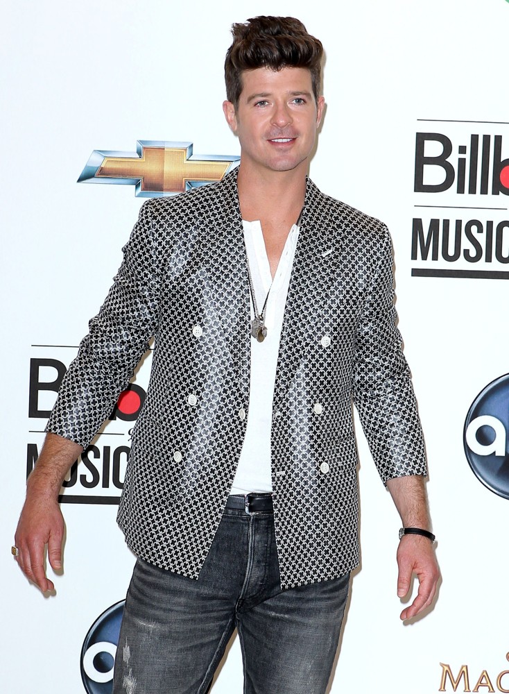 Robin Thicke;<br>2012 Billboard Music Award - Press Room