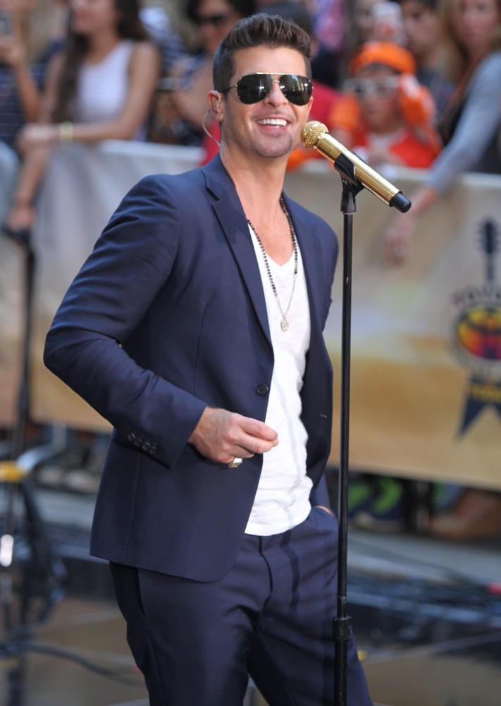 Robin Thicke;<br>Robin Thicke Performs During The NBC Toyota Concert Series on The Today