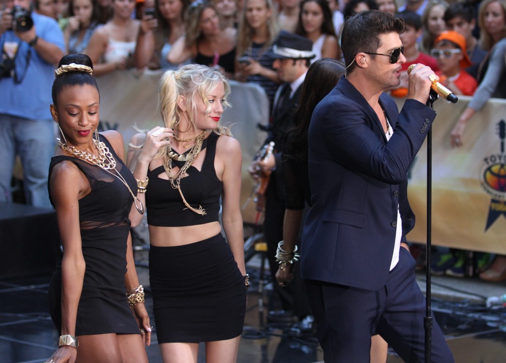 Robin Thicke;<br>Robin Thicke Performs During The NBC Toyota Concert Series on The Today