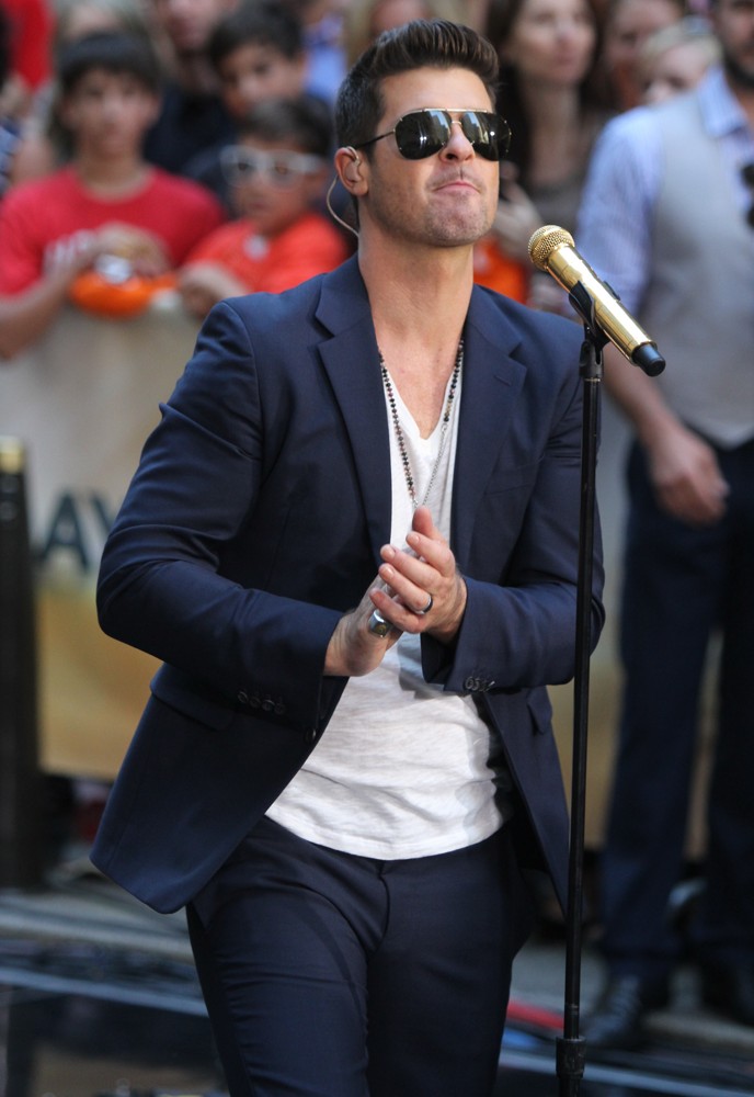 Robin Thicke;<br>Robin Thicke Performs During The NBC Toyota Concert Series on The Today