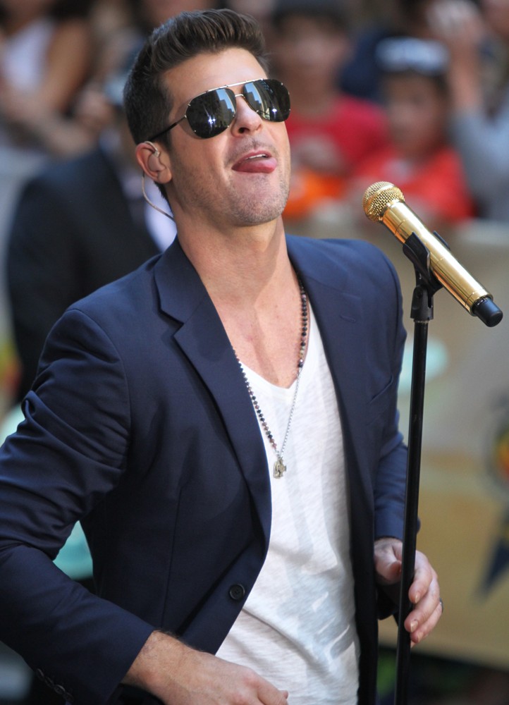 Robin Thicke;<br>Robin Thicke Performs During The NBC Toyota Concert Series on The Today