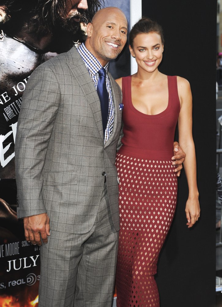 The Rock;Irina Shayk;<br>Los Angeles Premiere of Hercules - Arrivals