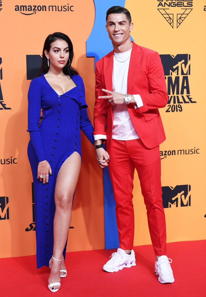 Georgina Rodriguez;Cristiano Ronaldo;<br>2019 MTV Europe Music Awards - Arrivals