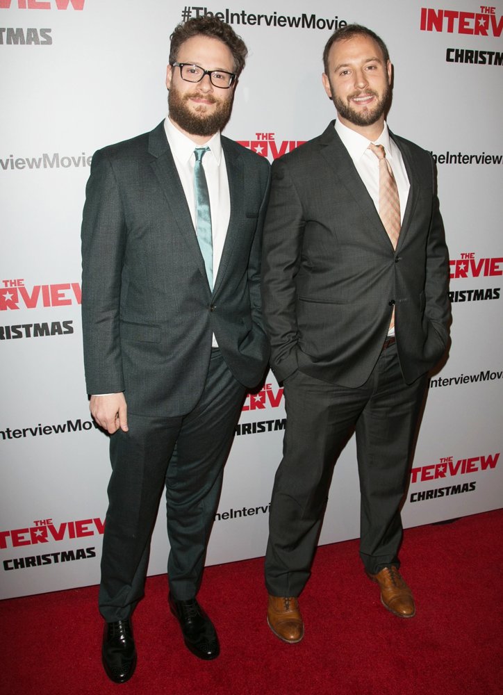 Seth Rogen;Evan Goldberg;<br>Los Angeles Premiere of The Interview - Red Carpet Arrivals
