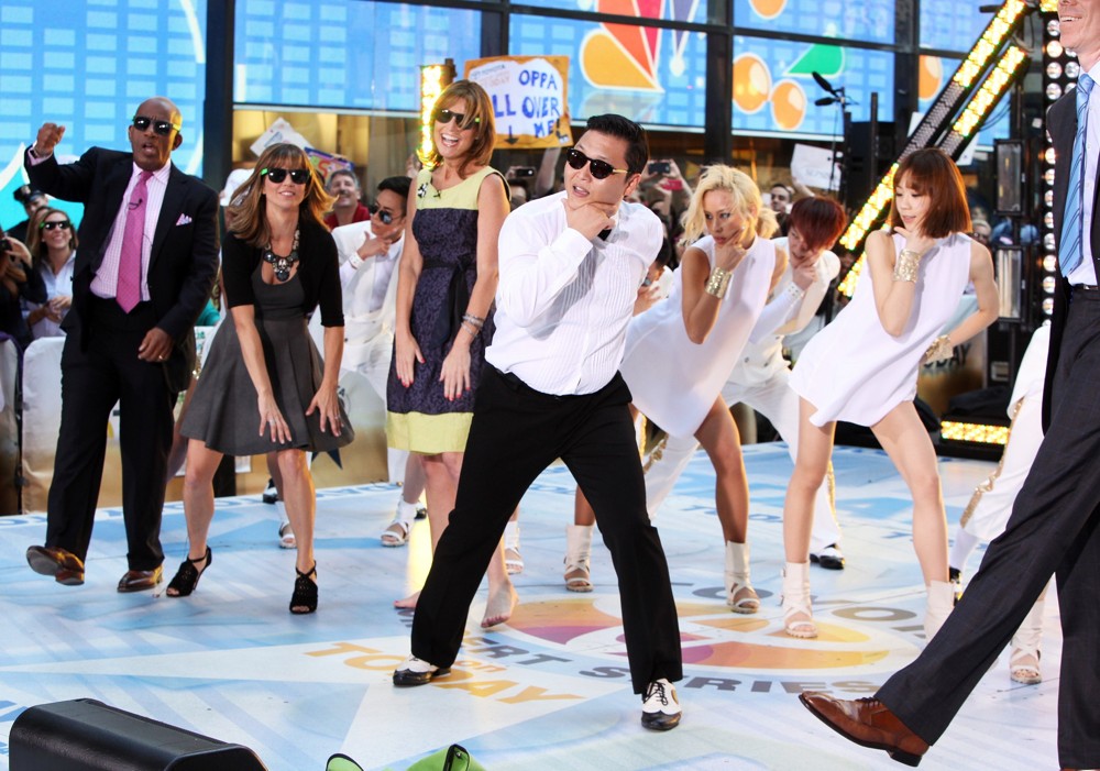 Al Roker;Natalie Morales;Savannah Guthrie;PSY;<br>PSY Performs Gangnam Style Live as Part of NBC's Today Show Summer Concert