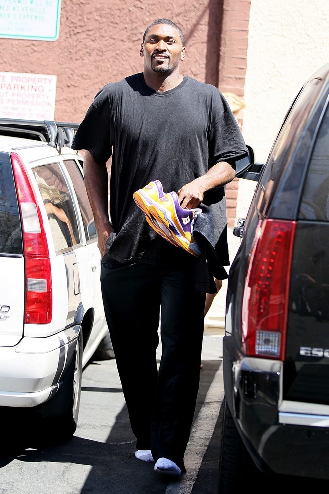 Ron Artest;<br>Dancing with the Stars Celebrities Outside The Dance Rehearsal Studios