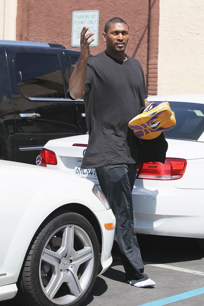 Ron Artest;<br>Dancing with the Stars Celebrities Outside The Dance Rehearsal Studios