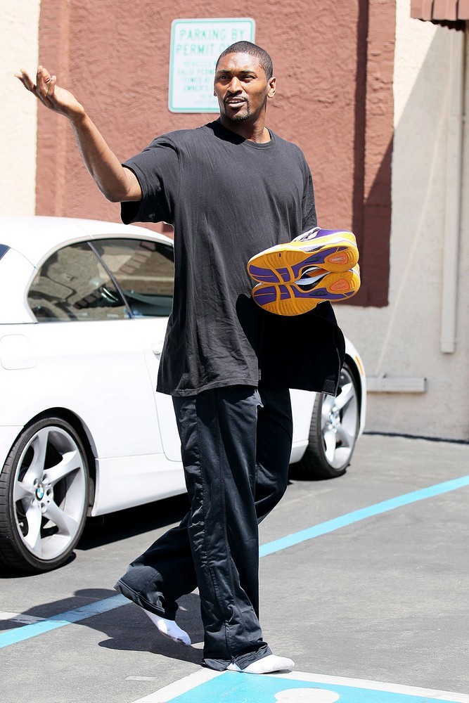 Ron Artest;<br>Dancing with the Stars Celebrities Outside The Dance Rehearsal Studios