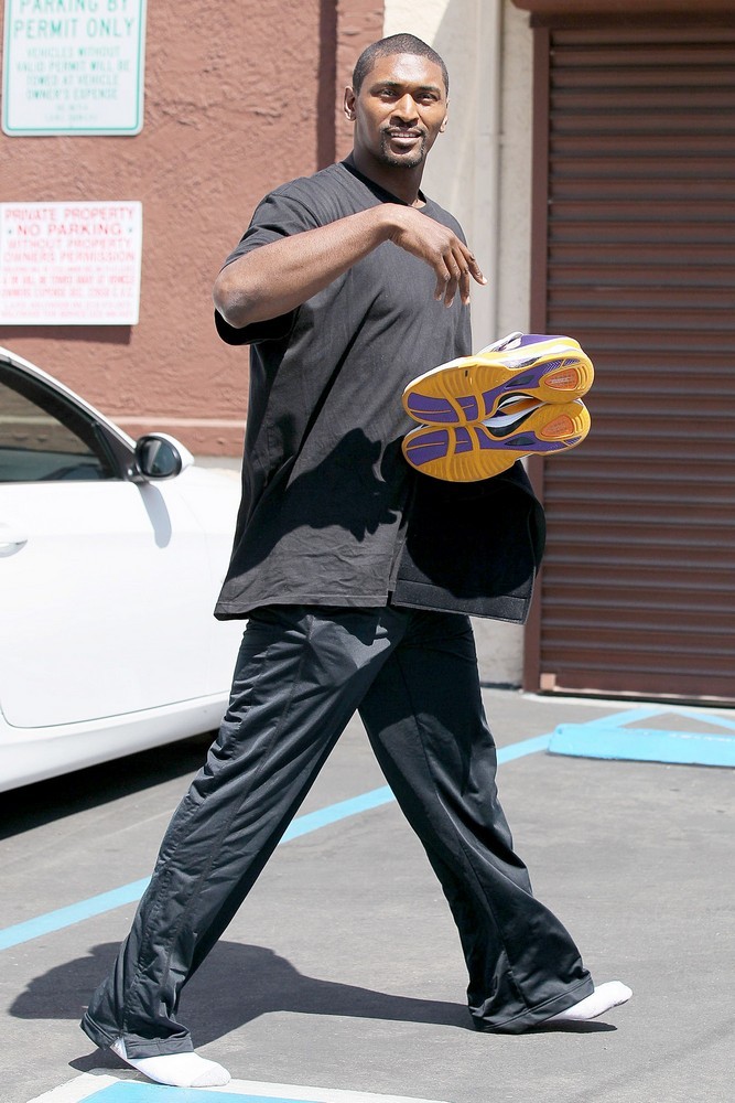 Ron Artest;<br>Dancing with the Stars Celebrities Outside The Dance Rehearsal Studios