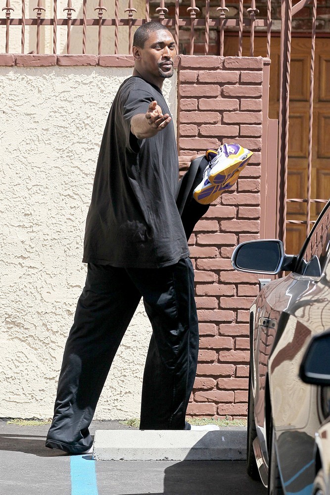 Ron Artest;<br>Dancing with the Stars Celebrities Outside The Dance Rehearsal Studios
