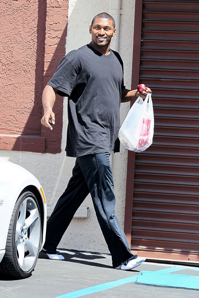 Ron Artest;<br>Dancing with the Stars Celebrities Outside The Dance Rehearsal Studios