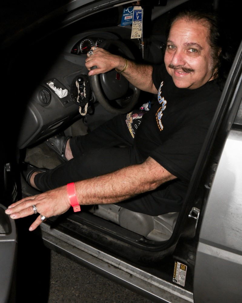 Ron Jeremy;<br>Ron Jeremy Smiles for The Camera Before Driving Off