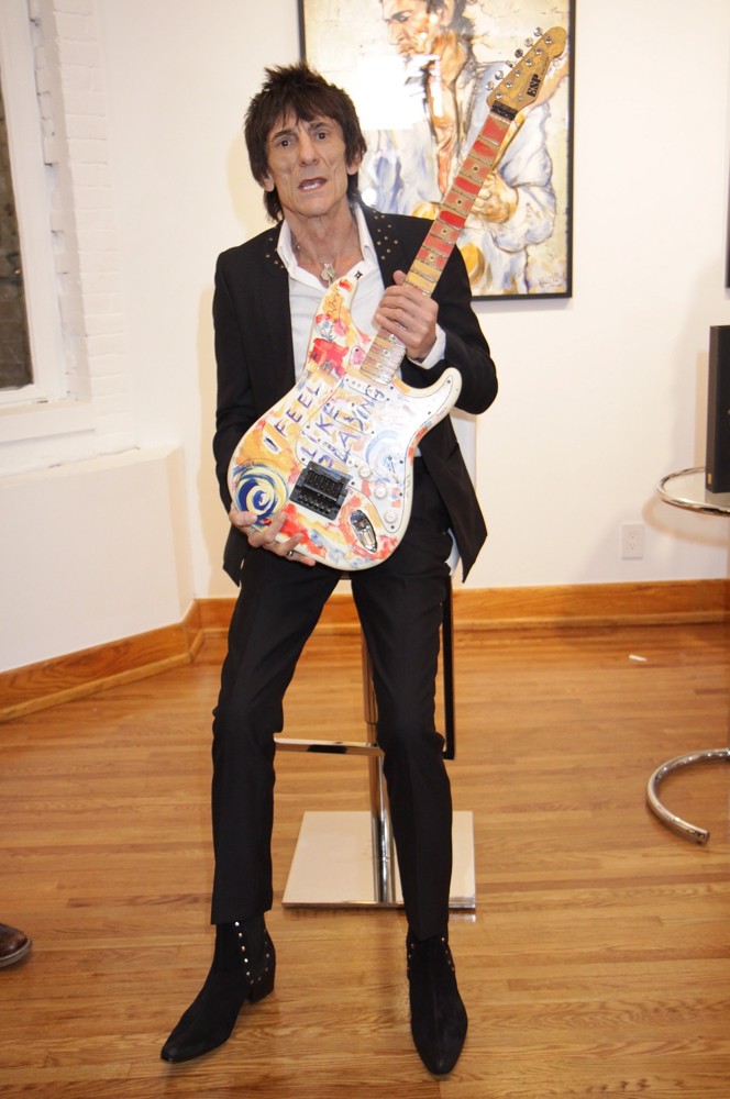 Ronnie Wood;<br>Ronnie Wood Presents His Paintings at His Faces, Time and Places Exhibit