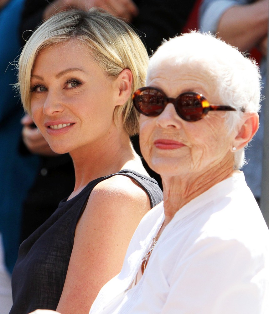 Portia de Rossi;Betty DeGeneres;<br>Ellen DeGeneres Is Honored with A Star on The Hollywood Walk of Fame