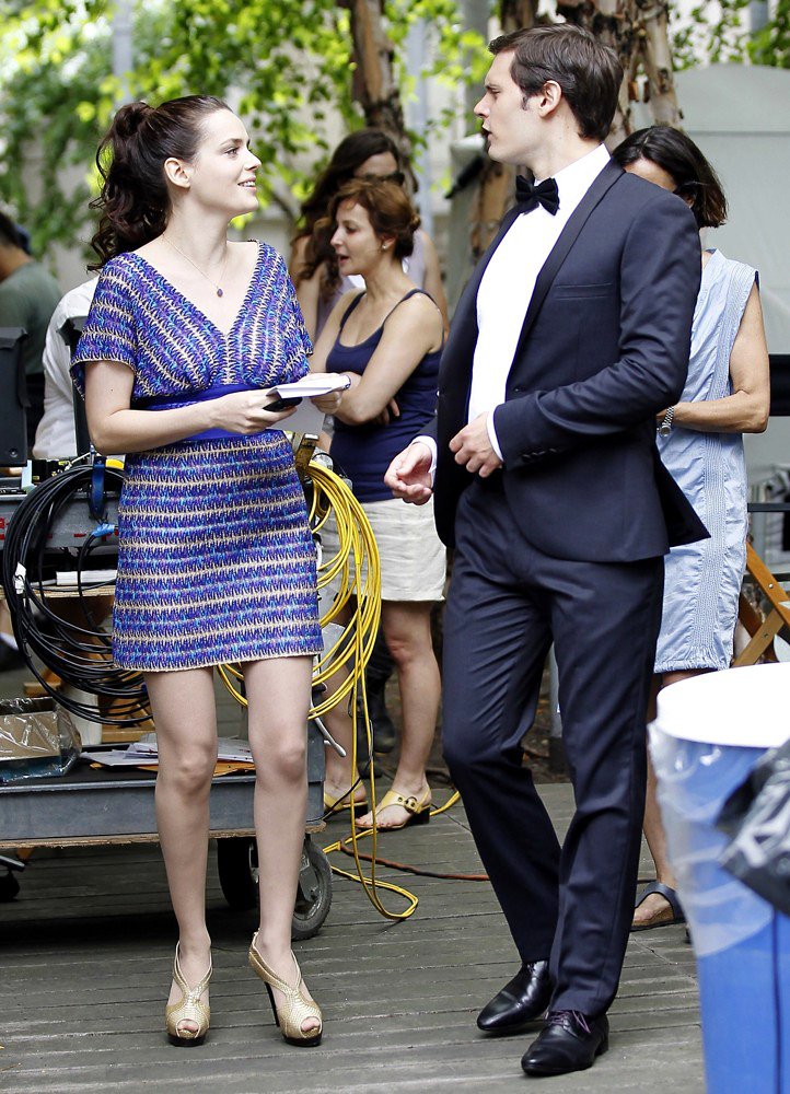 Roxane Mesquida;<br>Shooting for Gossip Girl