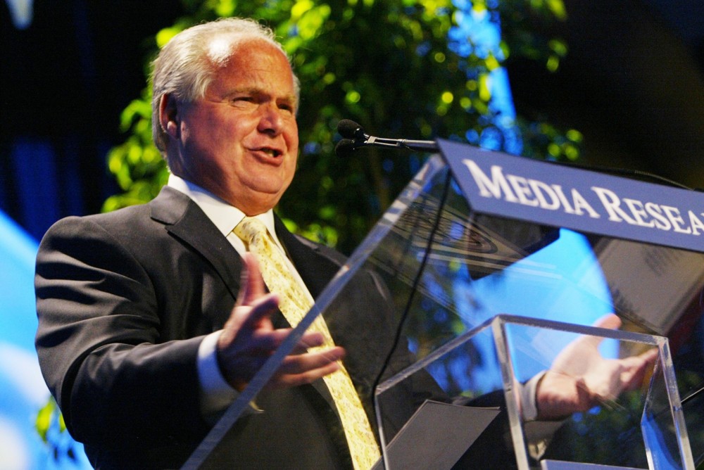 Rush Limbaugh;<br>Media Research Center held Its 20th Anniversary Gala featuring The DisHonor Awards