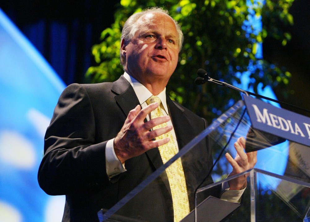 Rush Limbaugh;<br>Media Research Center held Its 20th Anniversary Gala featuring The DisHonor Awards