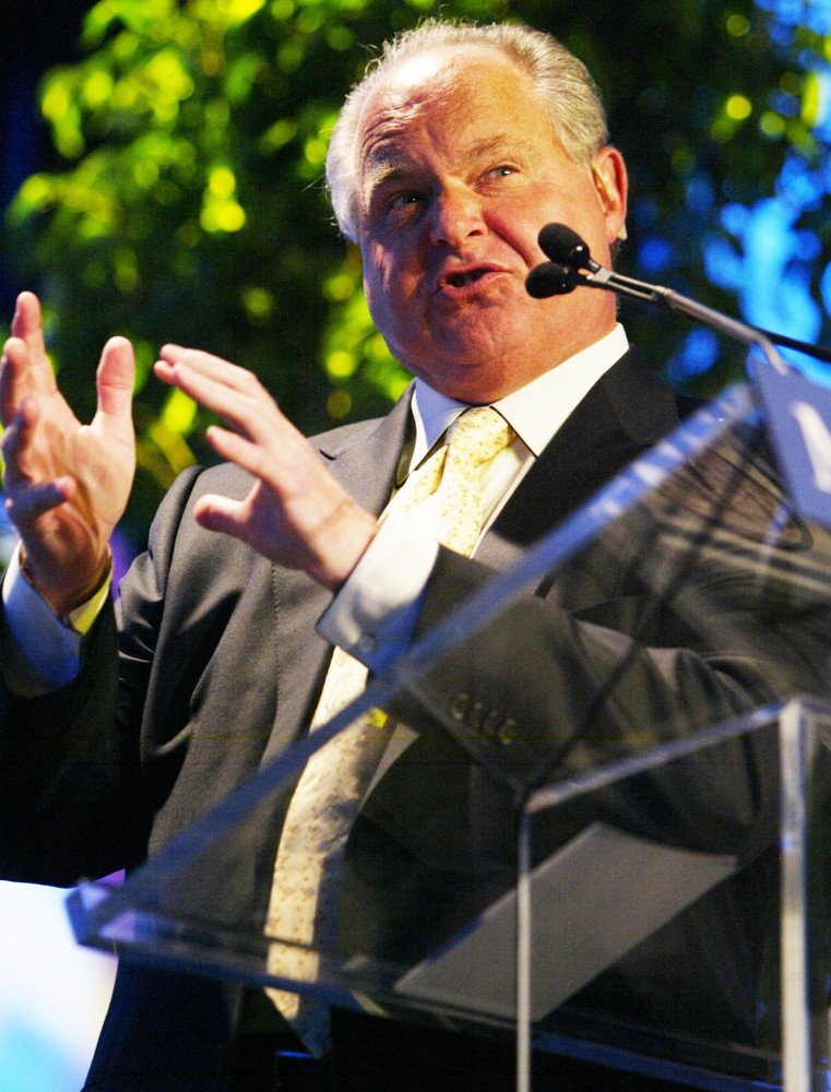 Rush Limbaugh;<br>Media Research Center held Its 20th Anniversary Gala featuring The DisHonor Awards