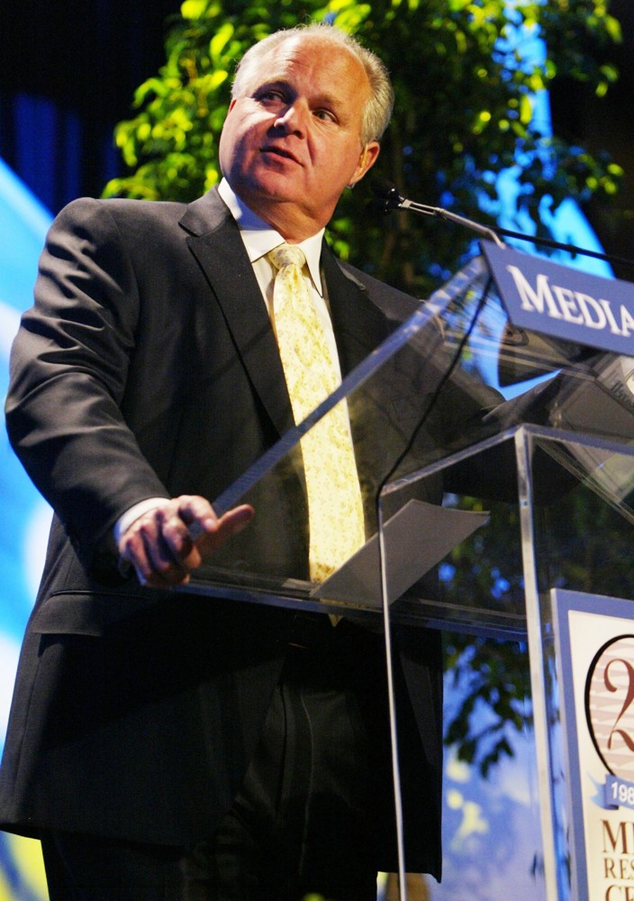 Rush Limbaugh;<br>Media Research Center held Its 20th Anniversary Gala featuring The DisHonor Awards