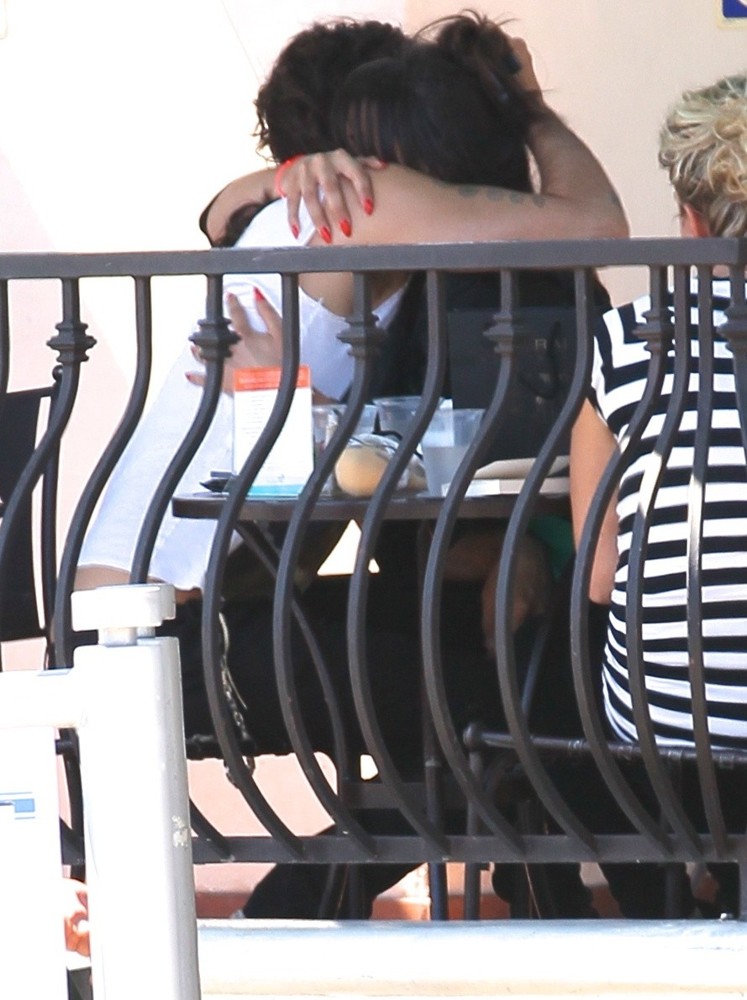 Russell Brand;<br>Russell Brand at Urth Caffe with Friends