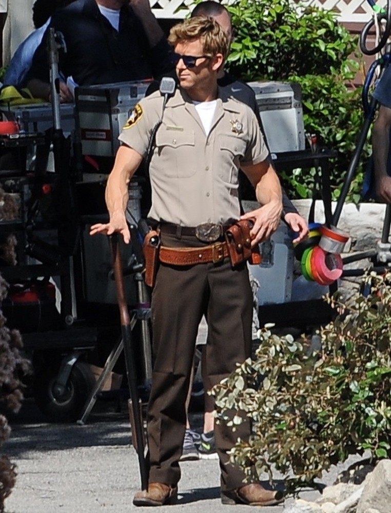 Ryan Kwanten;<br>Actors on The Set of True Blood