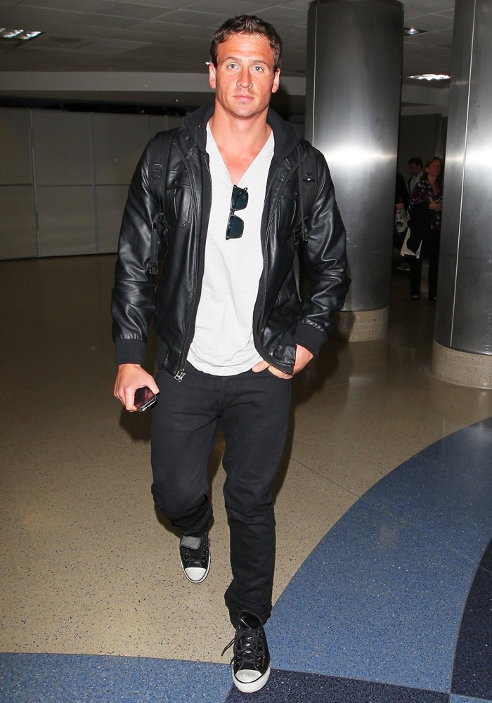 Ryan Lochte;<br>Ryan Lochte Arrives at Los Angeles International Airport