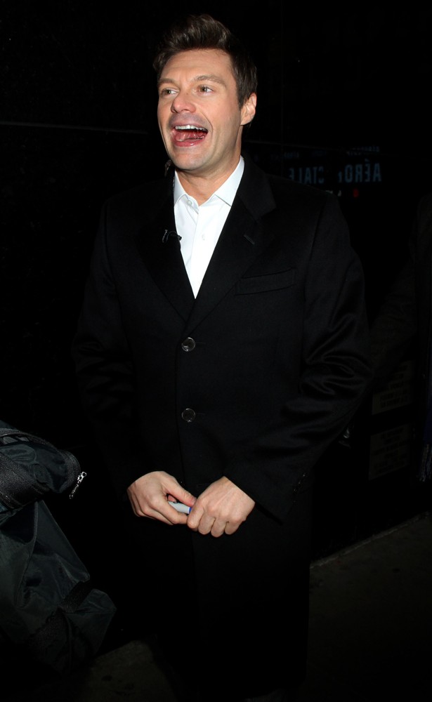 Ryan Seacrest;<br>Ryan Seacrest Outside ABC Studios for Good Morning America to Promote His Rockin' New Year's Eve