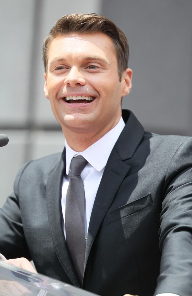 Ryan Seacrest;<br>Simon Fuller Receives A Star on The Hollywood Walk of Fame