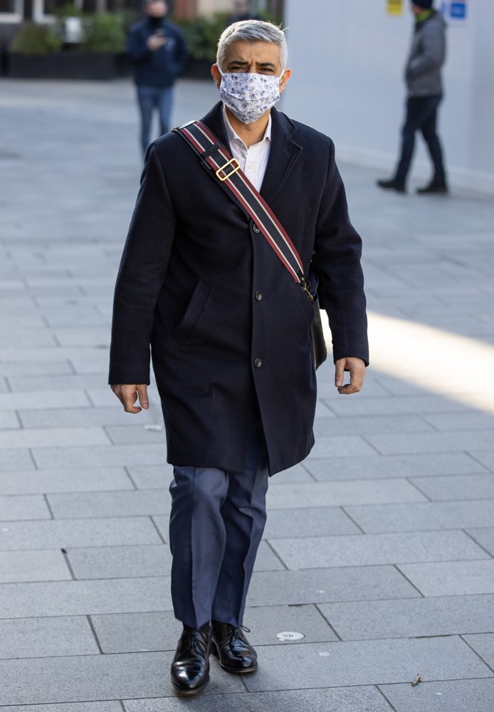 Sadiq Khan in Leicester Sq