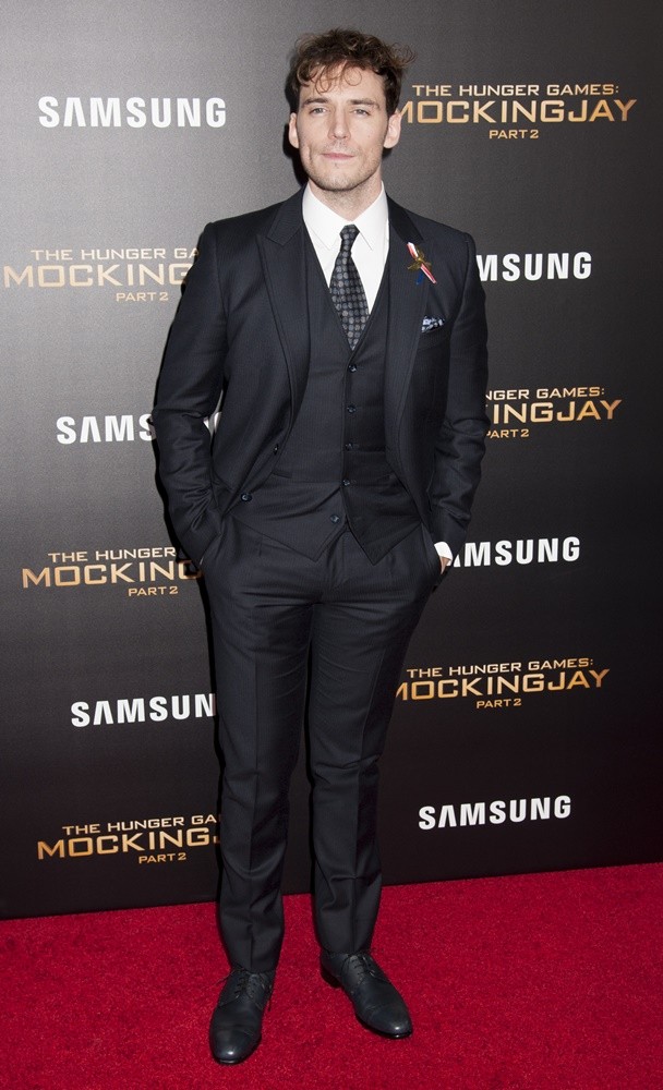 Sam Claflin;<br>The Hunger Games: Mockingjay, Part 2 New York Premiere