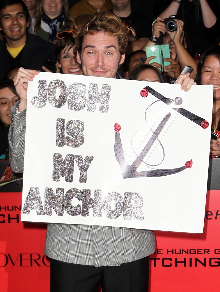 Sam Claflin;<br>The Hunger Games: Catching Fire Premiere
