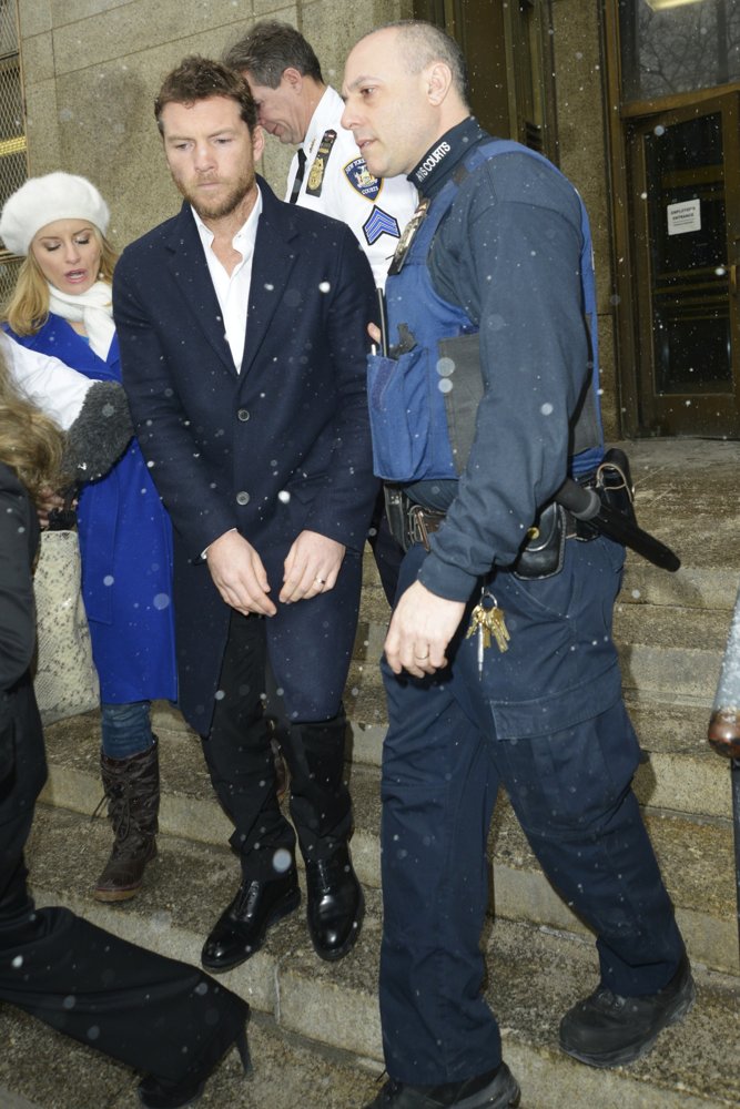 Sam Worthington;<br>Sam Worthington Leaving Manhattan Court