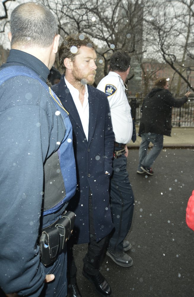 Sam Worthington;<br>Sam Worthington Leaving Manhattan Court
